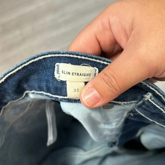 Madewell Slim Straight Jeans in dark blue size 30 - Picture 10 of 14